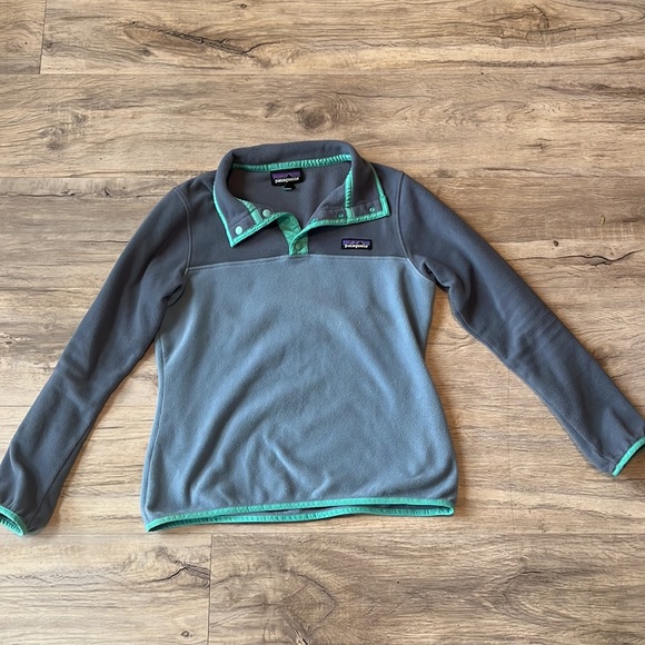 Patagonia Fleece Pullover - SZ XS - Grey, Blue, Green - Picture 2 of 3